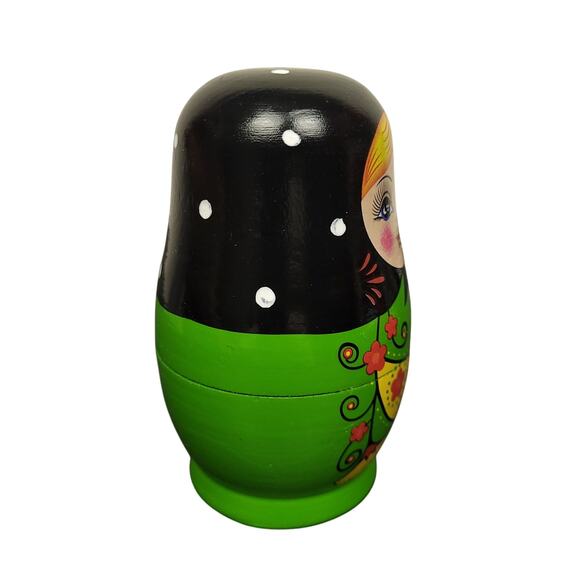 Wooden Russian Nesting Dolls Set of 5 Hand Painted Matryoshka Dolls - Picture 6 of 16